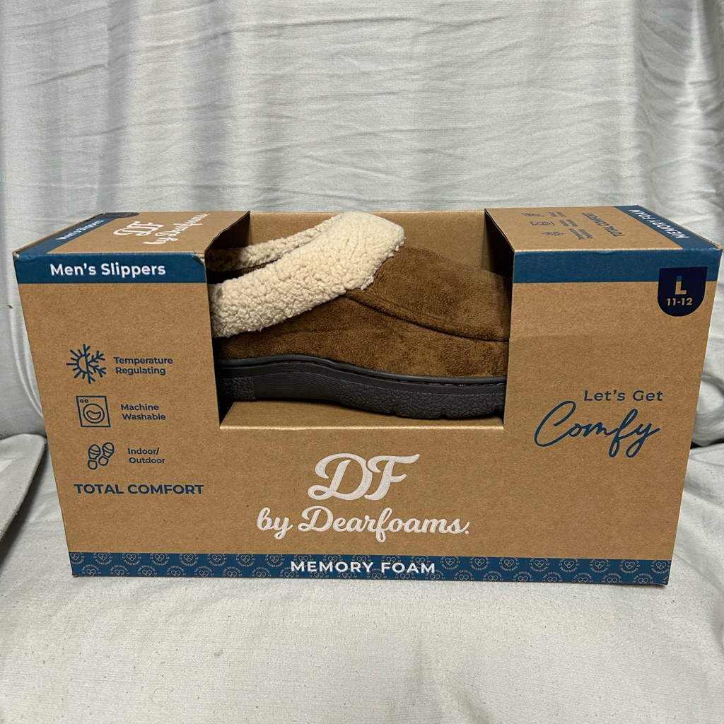 Mens Dearfoams Brand Slippers Size 11